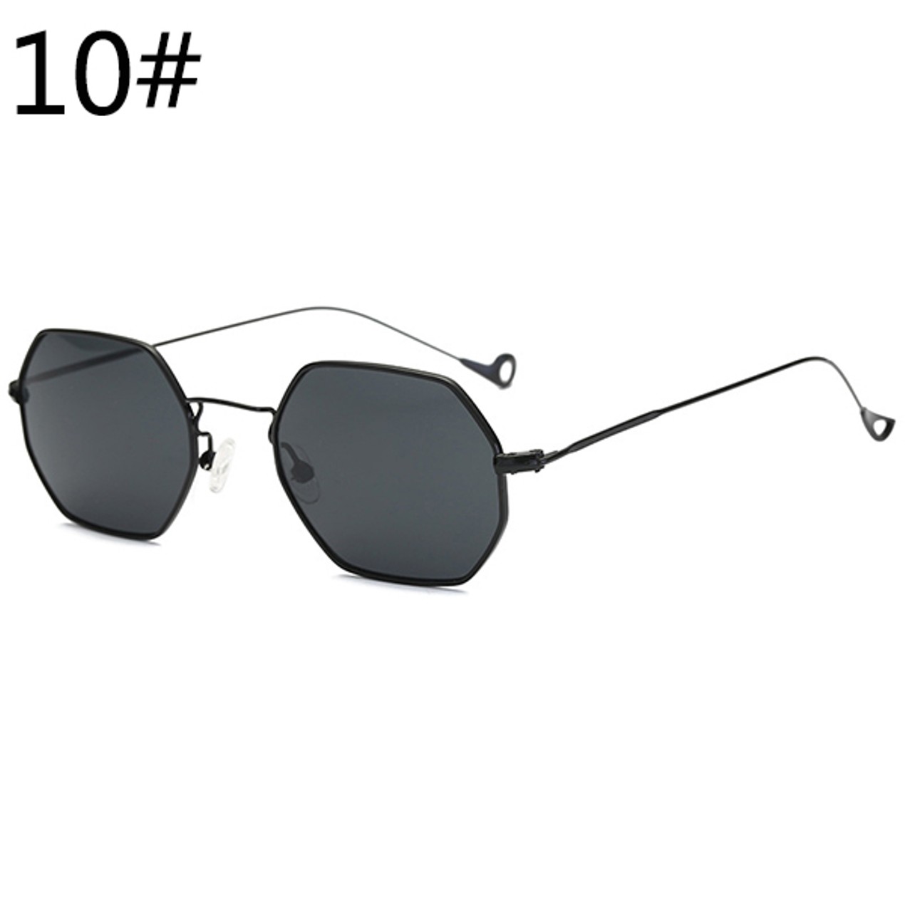 Vintage Hexagon Metal Frame Sunglasses - BelleChic