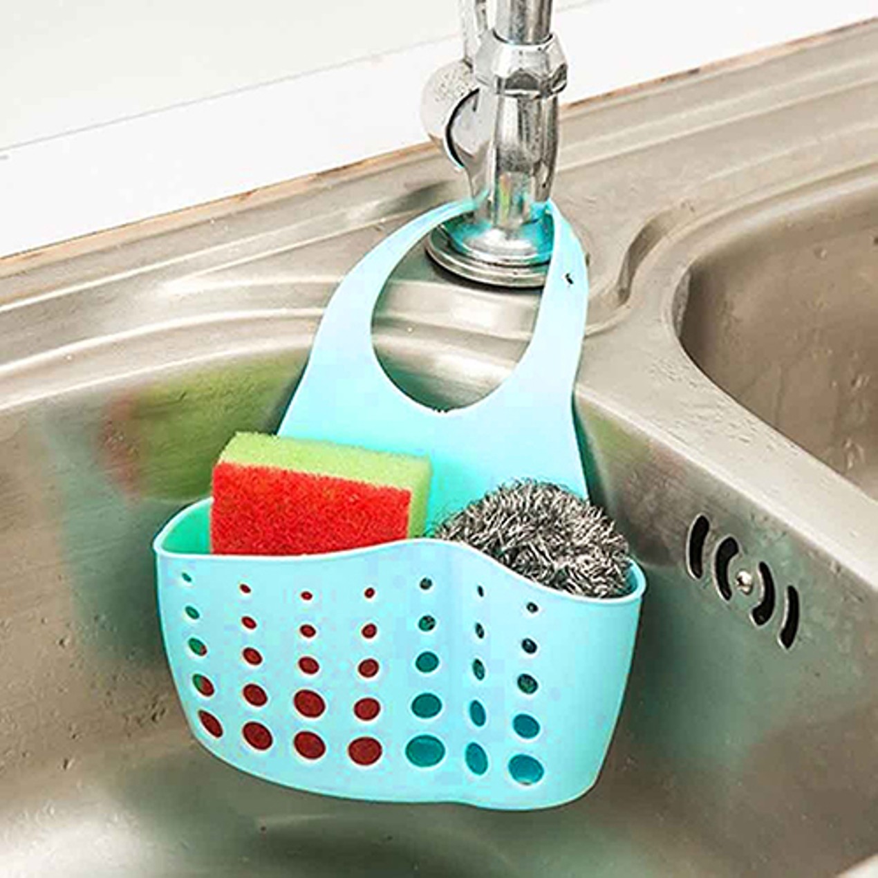Sink Sponge Holder Hanging Strainer Storage Rack - BelleChic