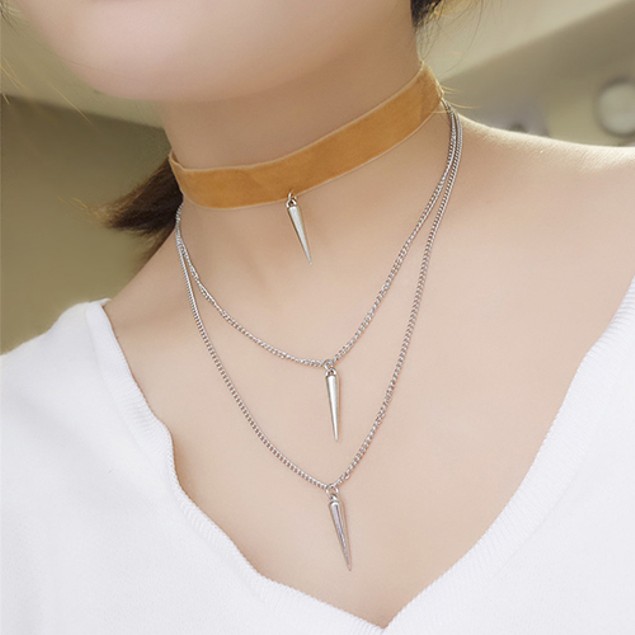 Heart Chain Choker, Chocker Bdsm, Colletto Da Giorno, Collare Secondario, Collare Schiavo Bdsm - Foto 7