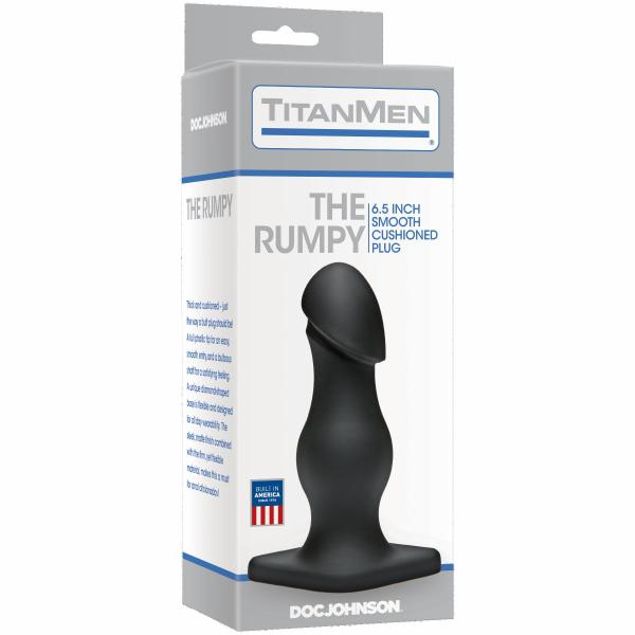 Titanmen The Rumpy Black Butt Plug - Tanga Titanmen The Rumpy Black Butt Plug - Tanga