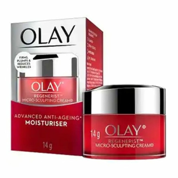3-Pack Olay Regenerist Micro-Sculpting Cream, Advanced Anti-Aging Moisturizer, 14g (0.5 Oz) - Tanga harga cream olay regenerist