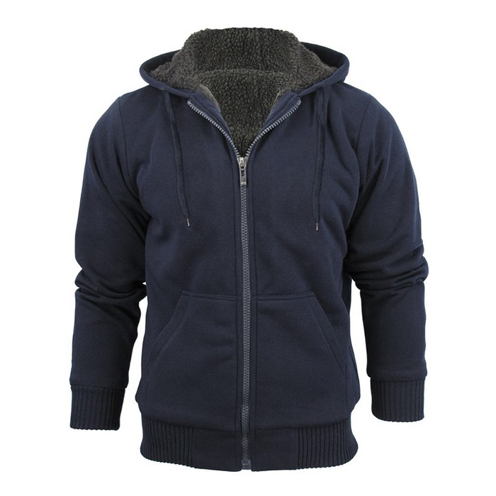 Men's heavyweight sherpa lined hoodie Clearance