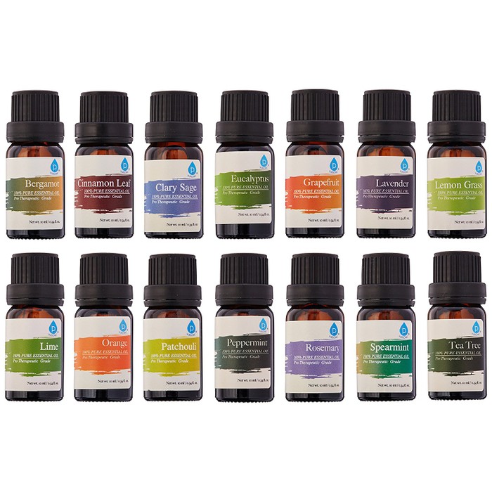 Pursonic 100% Pure Essential Aromatherapy Oils Gift Set-14 Pack - 10ML ...