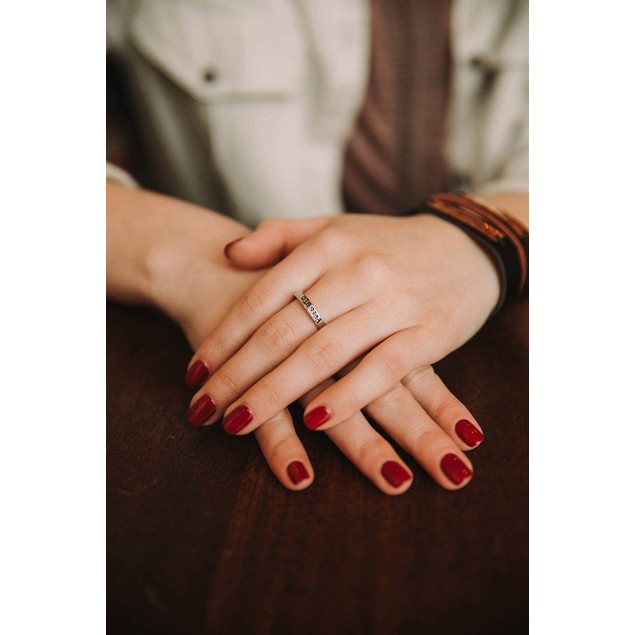 Custom Hand-Stamped Stacking Rings - BelleChic