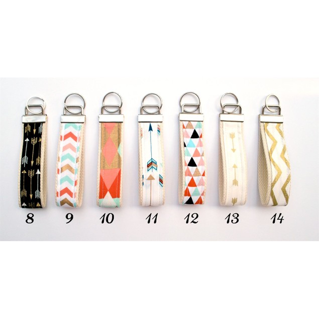 Patterened Fabric Key Fob - 50 Styles! - BelleChic