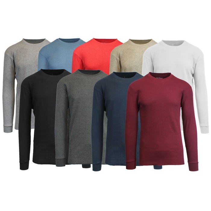 Men's LongSleeve WaffleKnit Thermal Shirt (M6X) Tanga
