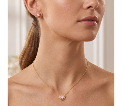 Kendra Scott Anna Framed Stud Earrings And Pendant Necklace