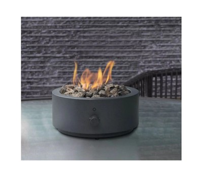 10" Round Metal Outdoor LP Tabletop Fire Pit - Black - Threshold™ - Tanga