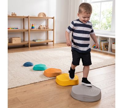 5pc Playtopia Stackable Stepping Stones - Textured Non Slip
