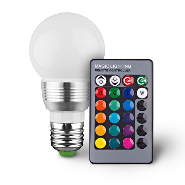 2-Pack Retro LED Color Changing Light Bulb with Remote Control - 16 ...