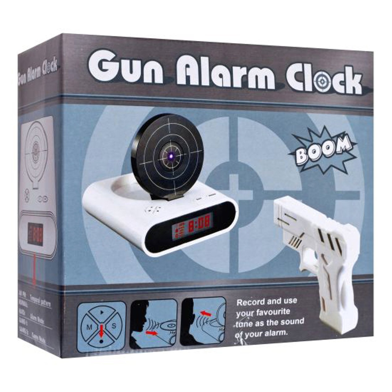 Gun & Target Alarm Clock - Tanga