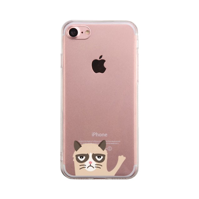 Grumpy Cat Phone Case Cute Clear Transparent Phonecase BelleChic grumpy-cat-phone-case-cute-clear-transparent-phonecase-bellechic