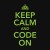 Keep Calm and Code On T-Shirt - Tanga