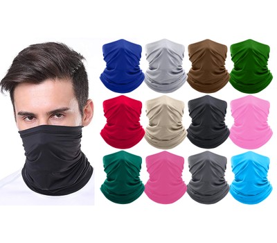 Stretch Face Mask Breathable Stretch Face Mask Neck Gaiter Scarf Bandana - Tanga
