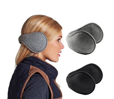 2-Pack Unisex Fleece Behind the Neck Ear Muffs - Tanga