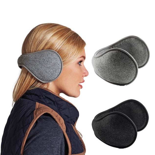 2-Pack Unisex Fleece Behind the Neck Ear Muffs - Tanga