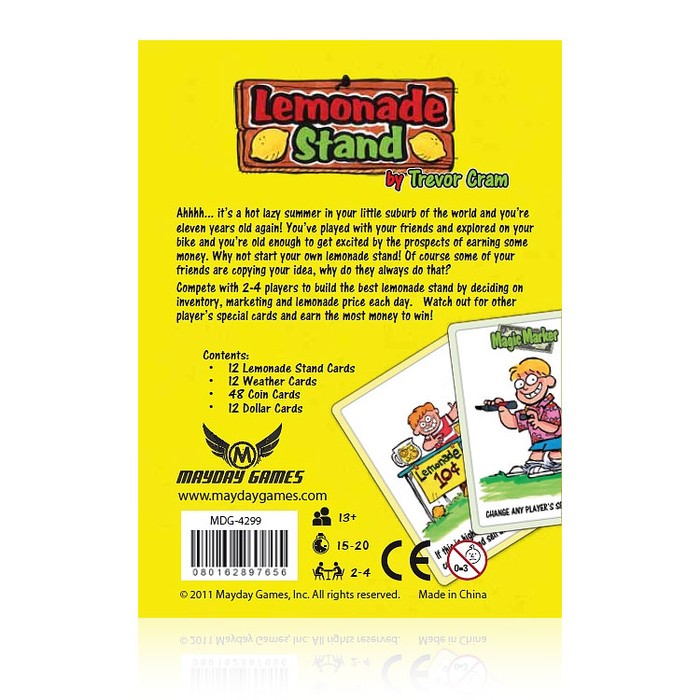 Lemonade Stand Quick Strategy Card Game Tanga