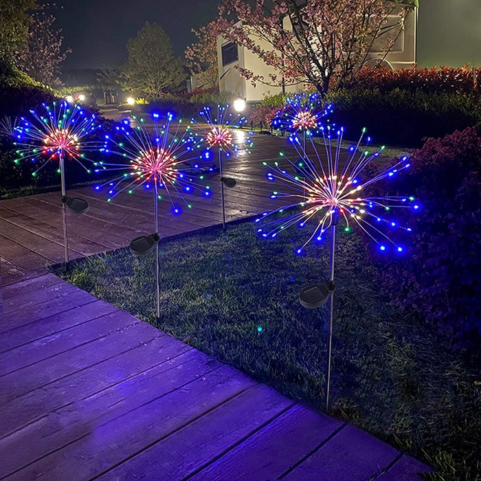 120 LED Solar Firework Starburst Outdoor Lights - Tanga