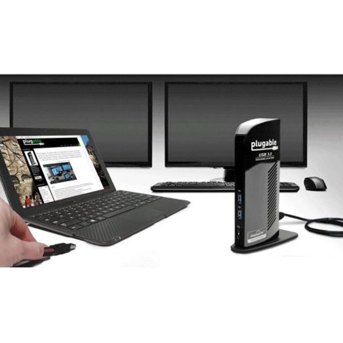Plugable USB 3 0 Universal Laptop Docking Station For Windows PC s Tanga Plugable usb 3 0 universal laptop docking station for windows pc s tanga