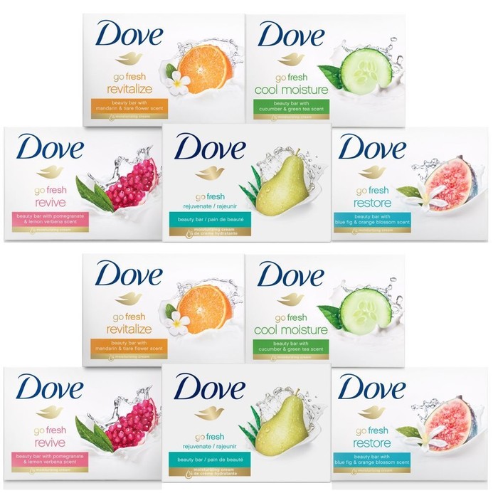 15-Pack Dove Bar Soap Variety Bundle - Tanga