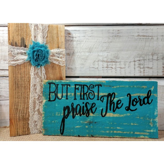 But First Pallet Board Signs - BelleChic