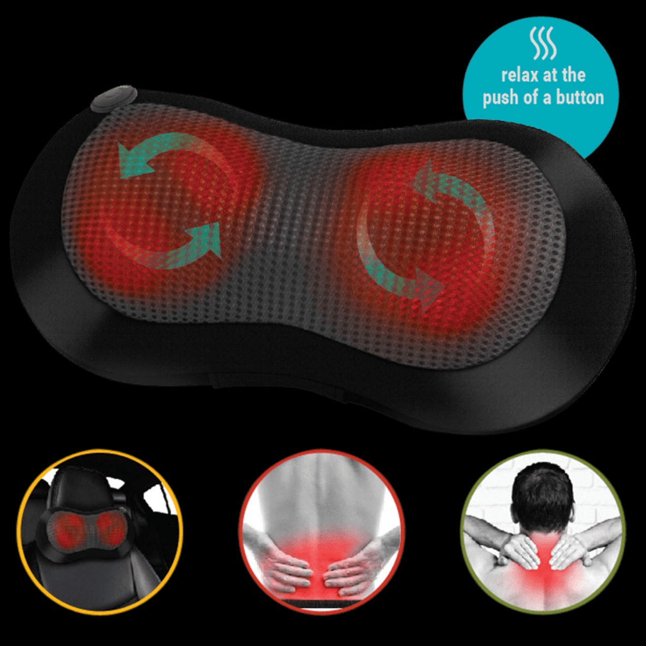 UPC 681066668634 - Vivaspa Shiatsu Neck and Lumbar Massager, Deep Kneading  Massage Pillow with Heat, Neck Shoulder Leg Lumbar Portable Massager,  Electric Massage Pillow for Home Office Car - Barcode Index