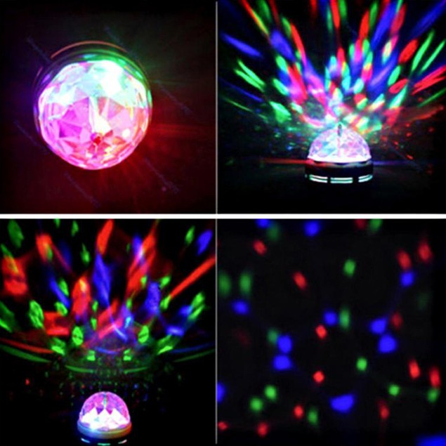 Vaas 3W Color LED Rotating Stage Light Bulb - Tanga