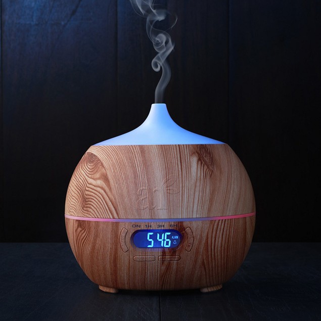 Alarm Diffuser ArtNaturals Essential Oil Diffuser & Humidifier Alarm Clock & Speaker ...