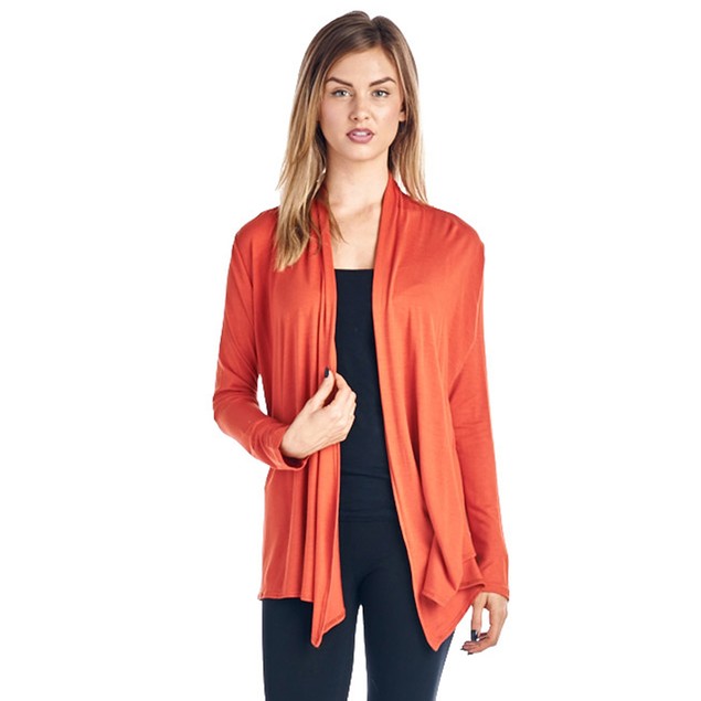 Rayon Cardigan Ladies Rayon Spandex Super Comfortable Classic Cardigan - BelleChic