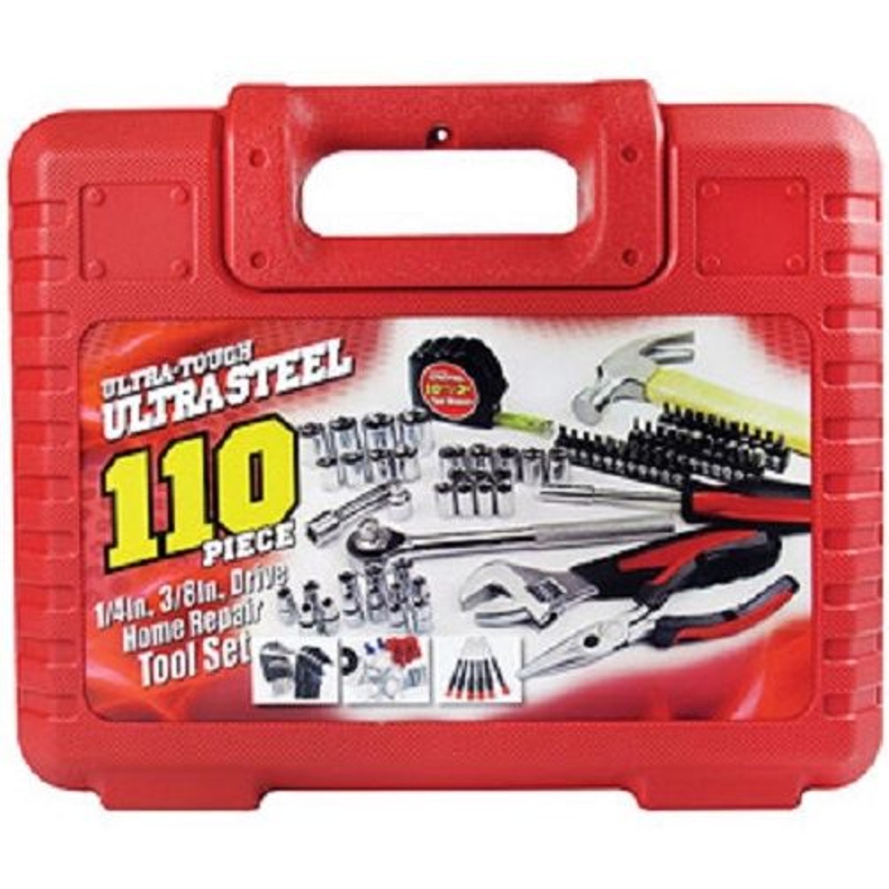 Ultra Steel 110-Piece Home Repair Tool Set - Tanga