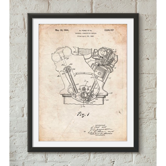 Internal Combustion Engine Poster - BelleChic