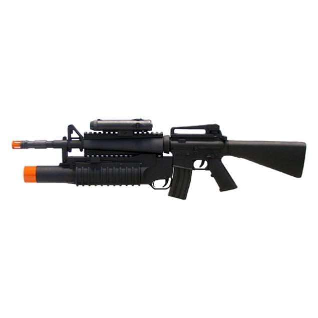 Mini Commando M16 Spring Rifle, M203 Spring Grenade Launcher, FPS-200 ...