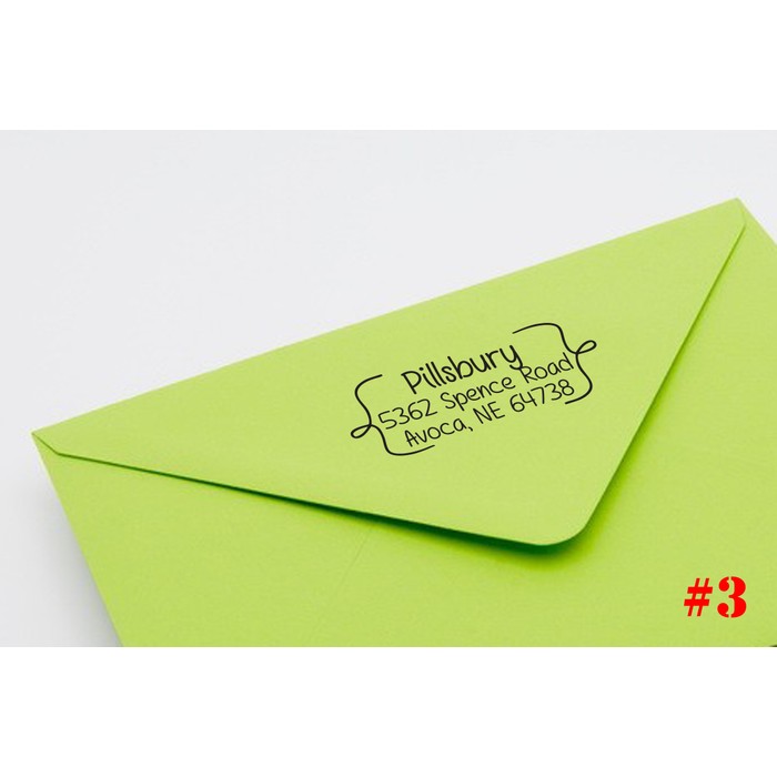 Personalized Return Address Stamp - 24 Designs! - BelleChic