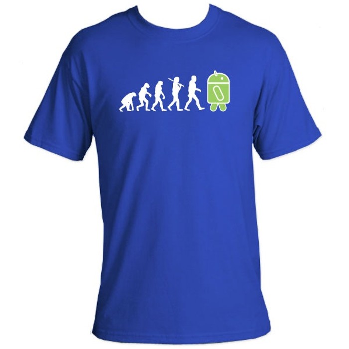 The Evolution to Android T-Shirt - Tanga