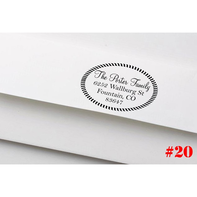 Personalized Return Address Stamp 24 Designs BelleChic Personalized return address stamp 24 designs bellechic