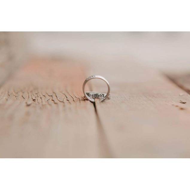 Custom Hand-Stamped Stacking Rings - BelleChic