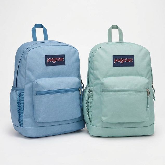 jansport backpack 17 Cross Town 17" x 12.5" x 6" - Simple Bag for Everyone with 1 Main Compartment, Front Utility Pocket - Premium Class Accessories - Black weighs 2.1 lbs Cool Student - Woodland Camo