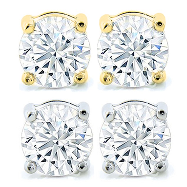 Swarovski gold studs Clearance