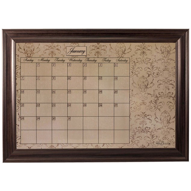 Giant Framed Dry Erase Wall Calendar