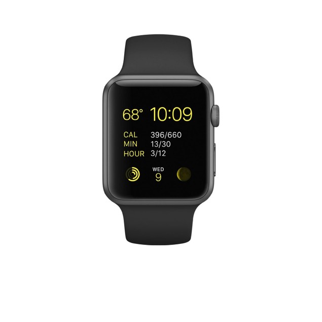 Apple Watch Sport Space Grey MJ3T2LL A Black 42mm Tanga