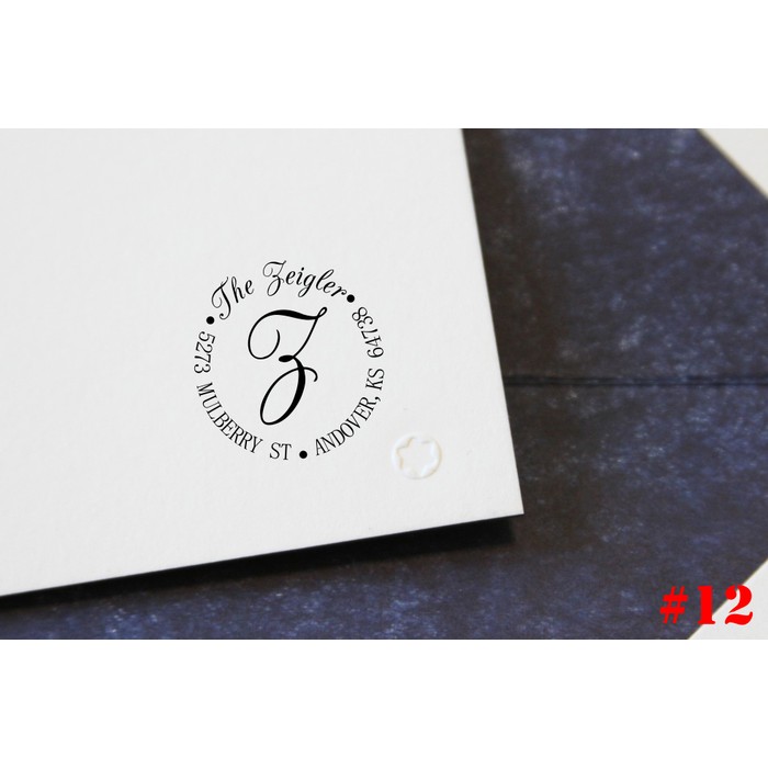 Personalized Return Address Stamp - 24 Designs! - BelleChic