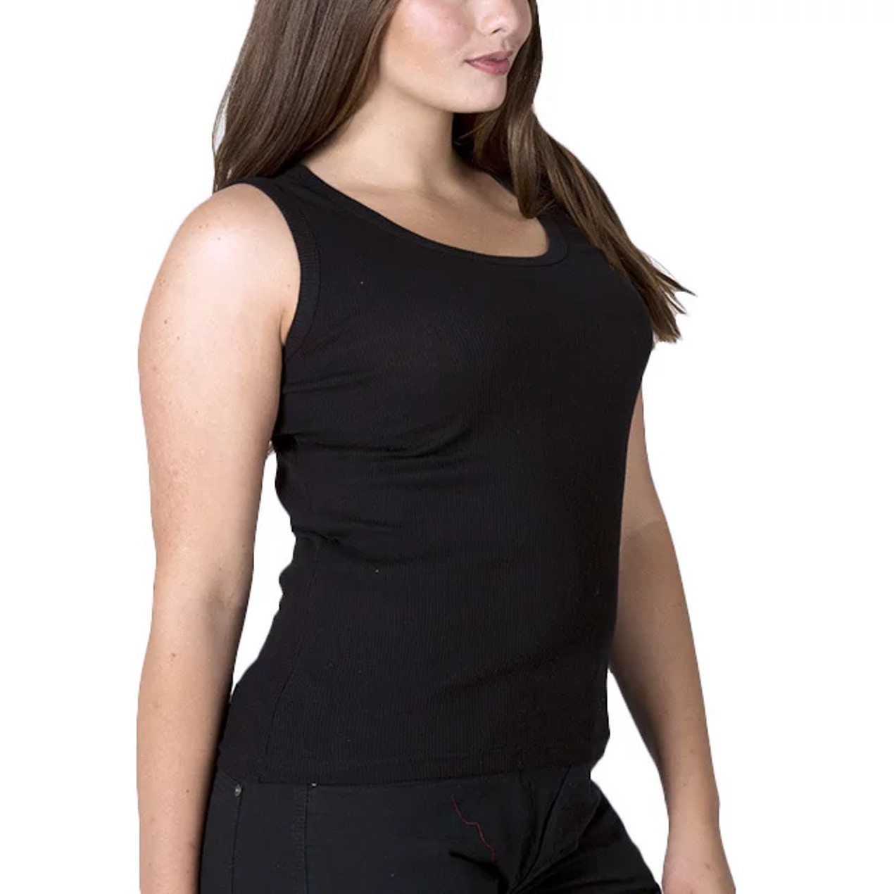 8-Pack: Plus Size Racerback Ribbed Layering Tank Tops - Tanga