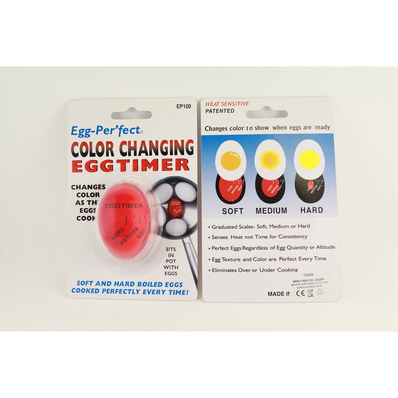2-Pack Egg-Perfect Color Changing Egg Timer - Tanga