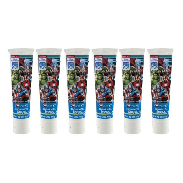 Crest Pro-Health Stages Marvel Avengers Toothpaste - Choose Pack Size ...