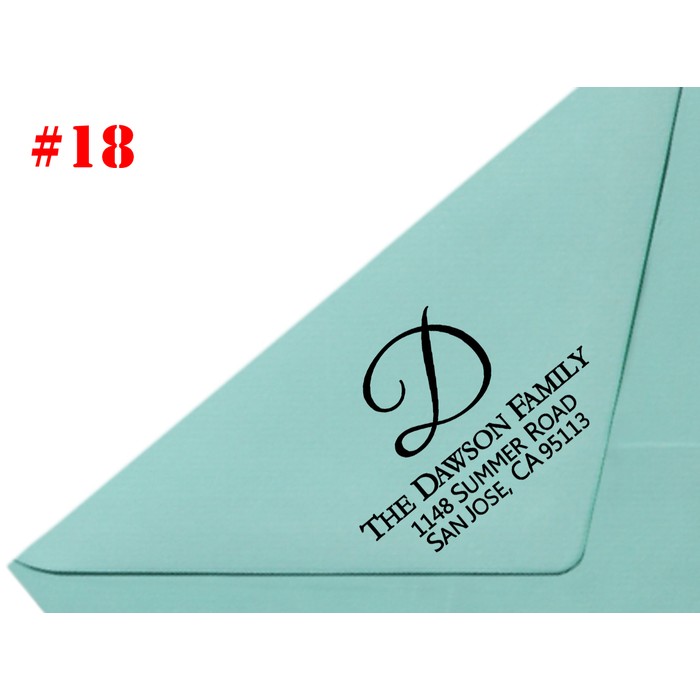 Personalized Return Address Stamp - 24 Designs! - BelleChic