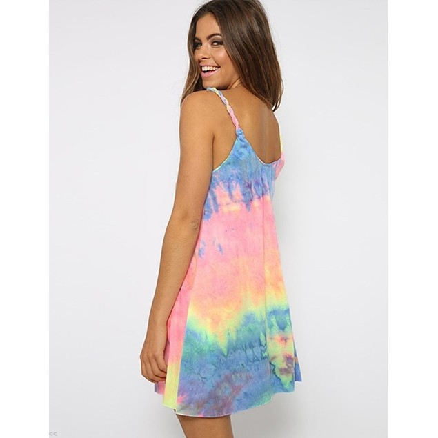 Multi-Color Summer Dress - BelleChic