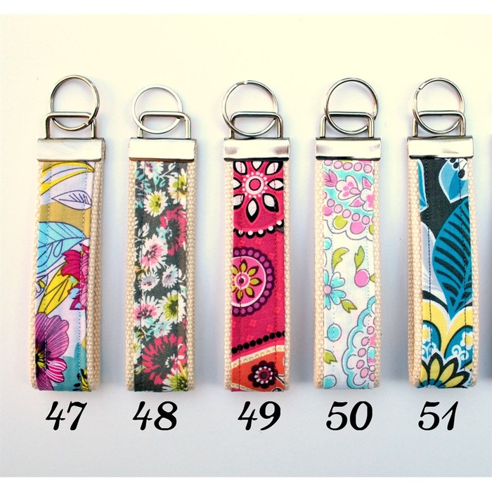 Patterened Fabric Key Fob - 50 Styles! - BelleChic