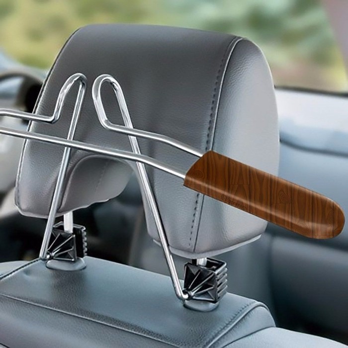 Zone Tech Car Headrest Coat Suit Hanger Chrome Steel Woodgrain Trim Tanga zone-tech-car-headrest-coat-suit-hanger-chrome-steel-woodgrain-trim-tanga