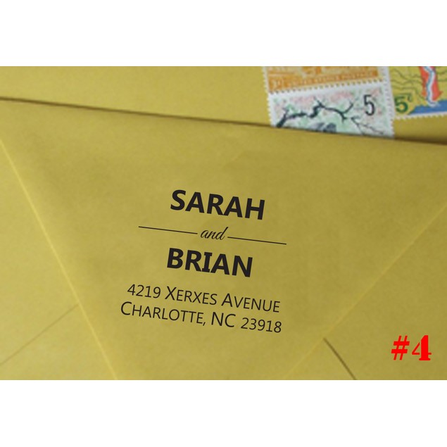 Personalized Return Address Stamp 24 Designs BelleChic Personalized return address stamp 24 designs bellechic