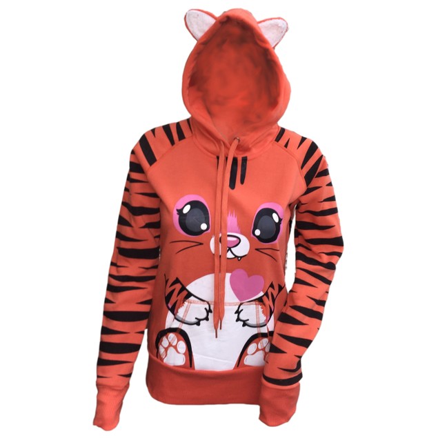 Cat ear zip up hoodie Clearance